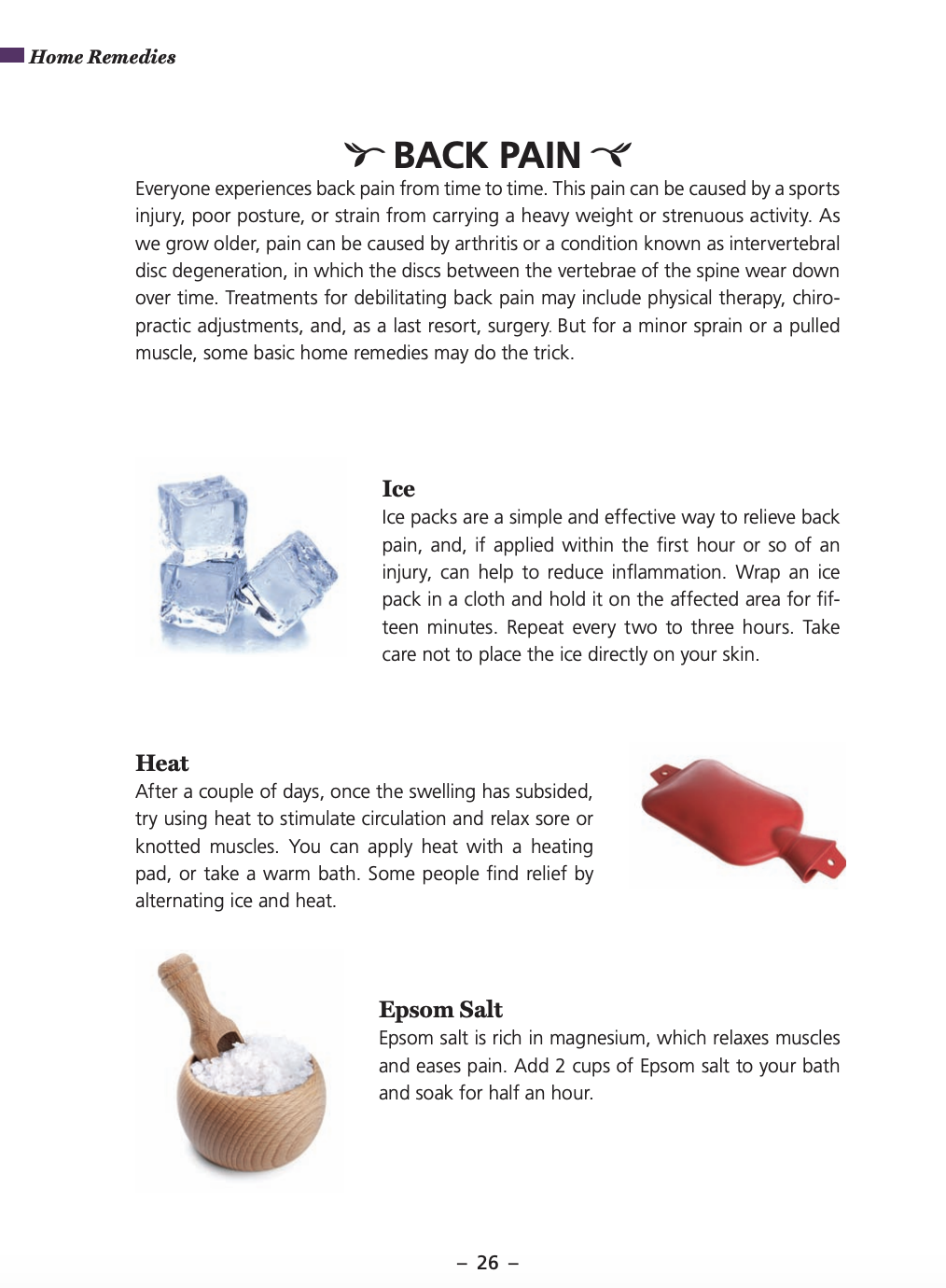 Back pain entry