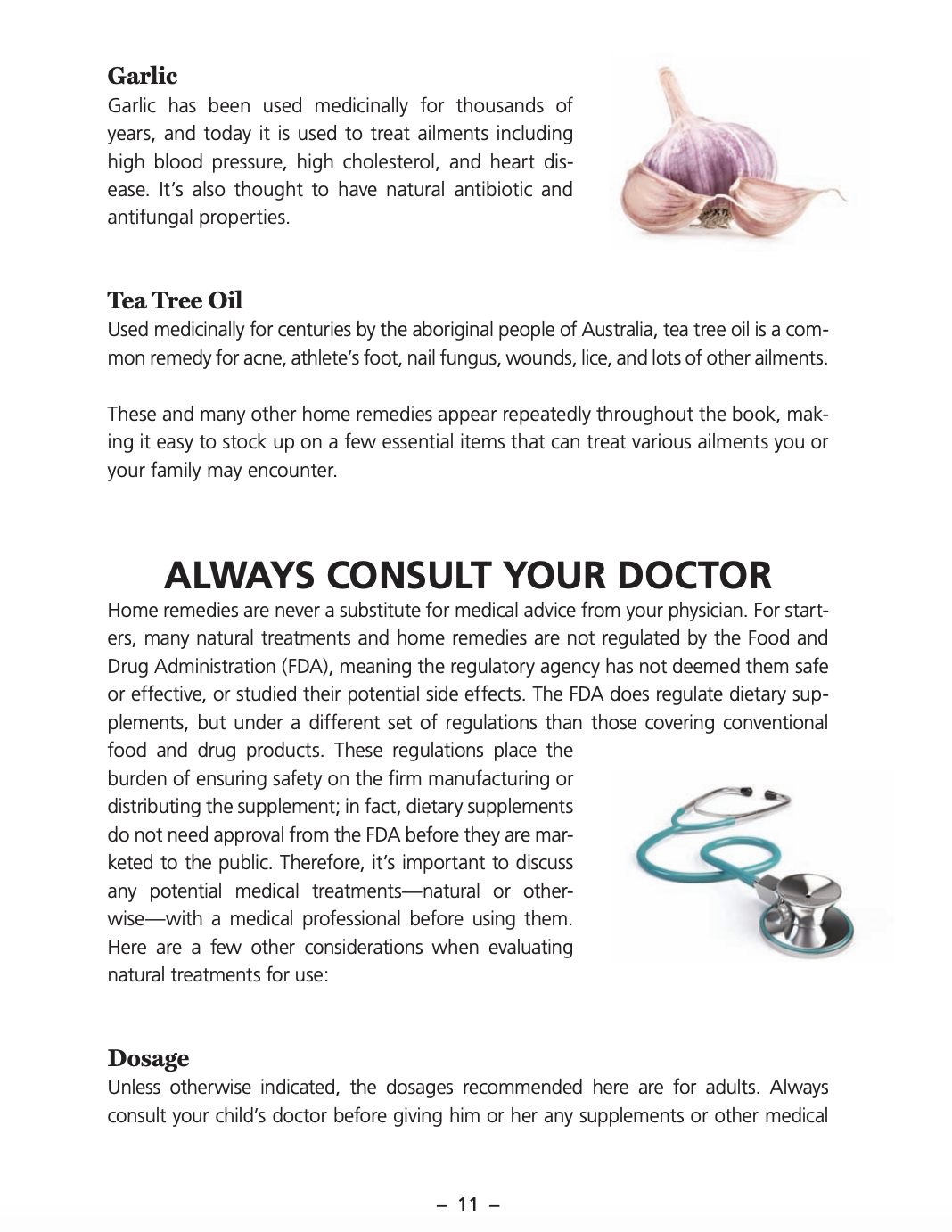 Always consult your doctor